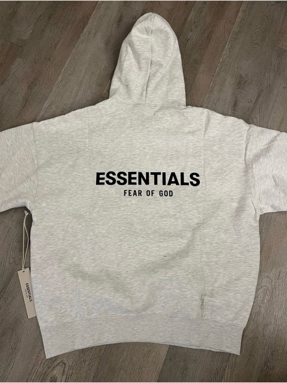 Fear of God ESSENTIALS  Sweatshirt in black n Gray n oak gray  with Black Logo